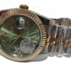Rolex Date Just Two Tones Olive Green Dial Midsize 884