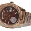 Rolex Day-Date Gold Textured Brown Dial